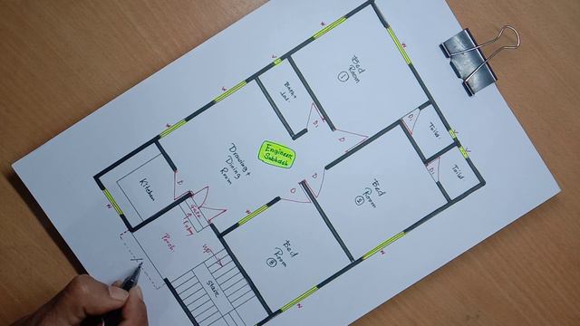 950 sqft तीन बेडरूम वाले घर का खूबसूरत डिजाइन II 25 x 38 ghar ka naksha II 25 x 38 home design смотреть онлайн