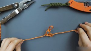 Простой темляк для ножа из паракорда Змейка - Показываю как сплести / Snake Knot