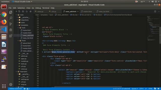 Send Form Data | Python and Django