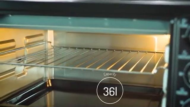 Электрическая печь духовка с двумя нагревательными плитами Adler AD 6020 36л 2500W Black смотреть онлайн