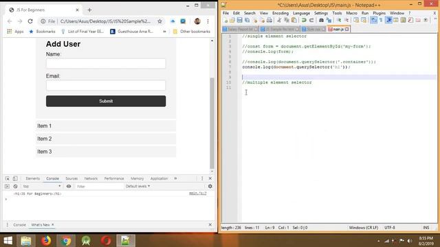 Practical Use of JavaScript in Webpage | learn javascript sinhala | element selectors in JS sinhala