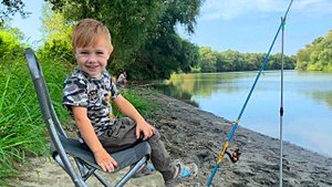 РЫБАЛКА С ВНУКОМ НА КУБАНИ в сентябре.