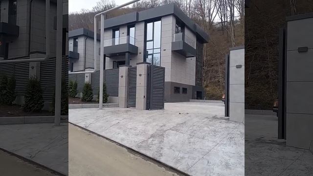 Установка складных распашных ворот с автоматикой CAME KRONO 3101 Сочи смотреть онлайн