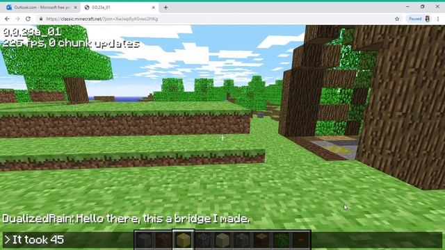 Minecraft 0.0.23a_01 in Browser Build смотреть онлайн