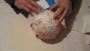 Как сделать шар из салфетки