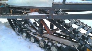 Самодельный снегоход с двигателем от мотоцикла урал