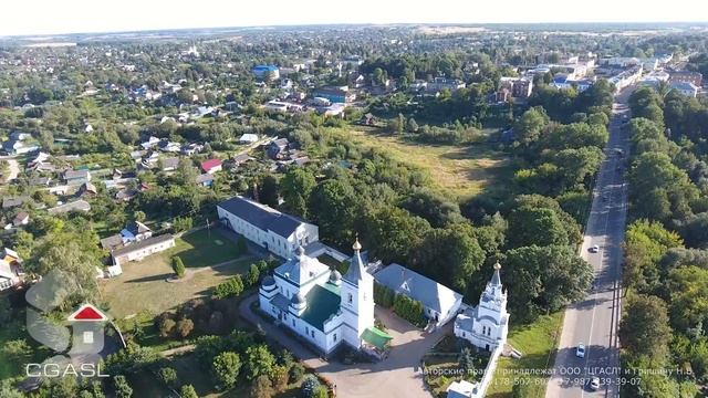Аэросъемка города Рославль (Спасо-Преображенский мужской монастырь)