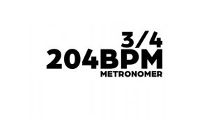 204 BPM Metronome 3/4