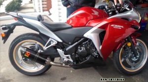 Honda CBR 250R exhaust sound compilation