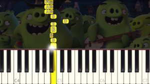 ANGRY BIRDS 2 - Theme Song - VERY EASY Piano tutorial