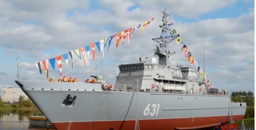 Корабль противоминной обороны ПМО Георгий Курбатов вошел в состав флота.mp4