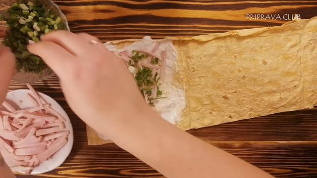 ВКУСНЯТИНА за 15 МИНУТ. Треугольники из лаваша с начинкой