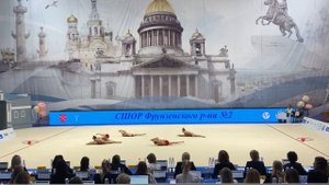 Художественная Гимнастика- групповое упражнение СШОР Фрунзенского района СПБ БП 2013г