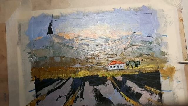 Лаванда картина маслом. смотреть онлайн