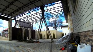 Как прирастить навес к навесу (часть 3 из 4)