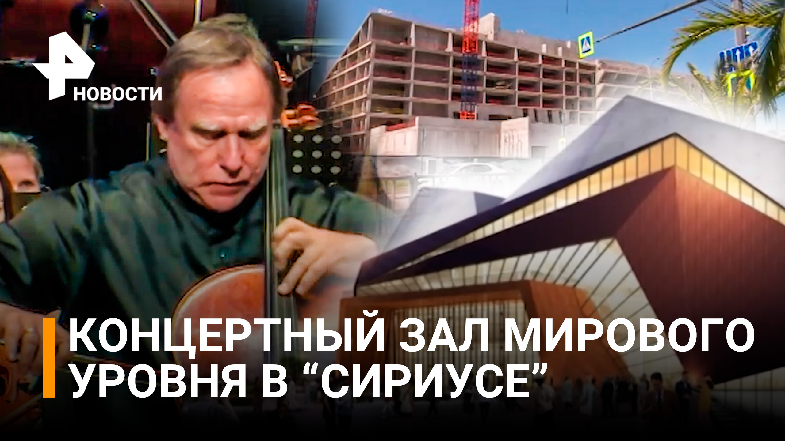 Ролдугин о строительстве концертного зала мирового уровня в "Сириусе" / РЕН Новости