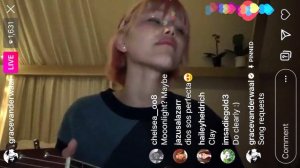 Grace VanderWaal - You'll Get Bored - Instagram Live [Improved Audio]