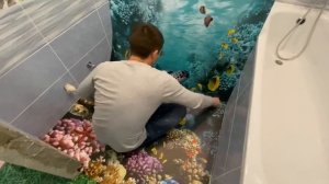 Полимерный 3Д пол в квартире