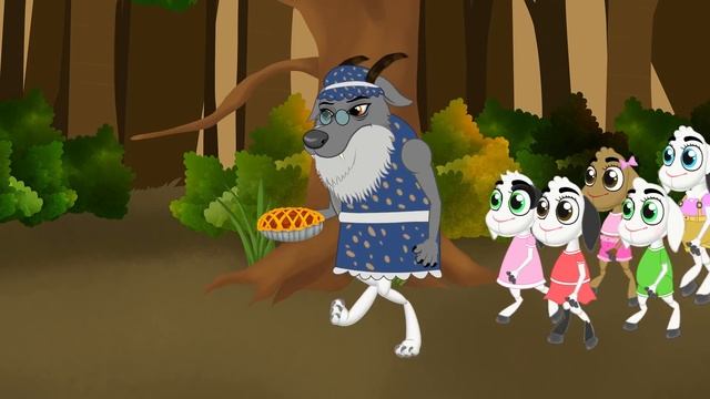 The Wolf And The Seven Little Goats | Bedtime Stories for Kids | Animated Fairy Tales смотреть онлайн