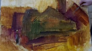 ЖИВОПИСЬ МАСТИХИНОМ. Как написать городской/деревенский пейзаж маслом!? Основные приемы в живописи.