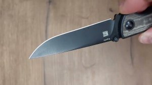 Складной нож Kizer Rapids Black сталь 154CM, рукоять Black G10/Green Micarta