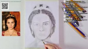 Как нарисовать Махидевран Султан (Нур Феттахоглу) (СТРИМ) / How to draw Mahidevran Sultan   (Live)