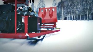 Мини-фреза для укладки лыжных трасс