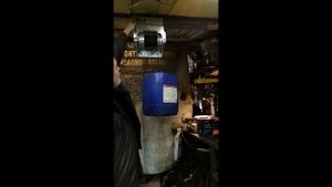 Испытания якорной лебедки с двигателями от гироскутера