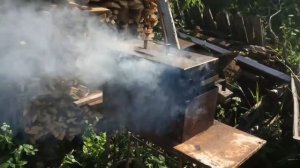 Копчение свиных ребер в коптильне горячего копчения #SMOKEHOUSE BBQ, Гриль