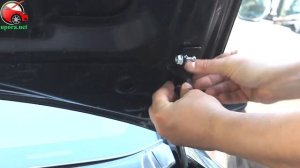 Установка упора / амортизатора капота на Toyota Corolla 11 USA от upora.net