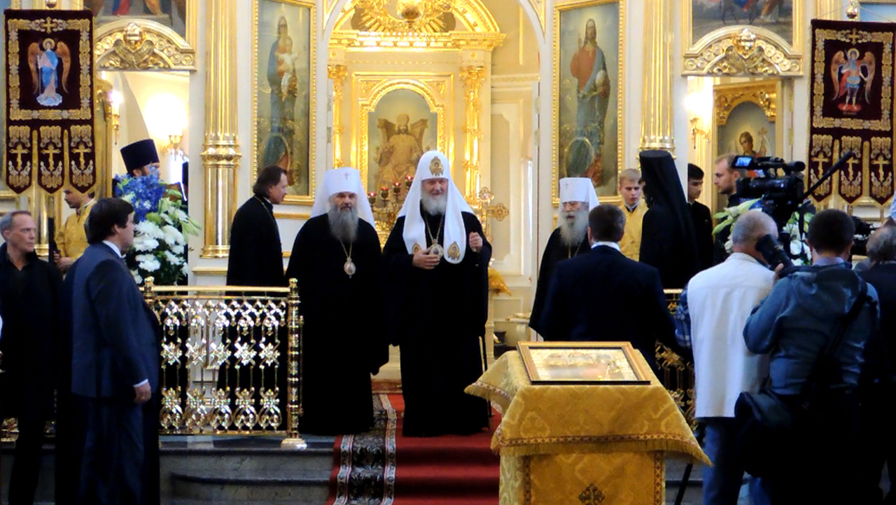 Патриарх Кирилл. Освящение Храма свв. прав. Симеона и Анны г. Санкт - Петербург