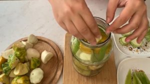 АССОРТИ из КАБАЧКОВ, ПЕРЦА и ПАТИССОНОВ без стерелизации