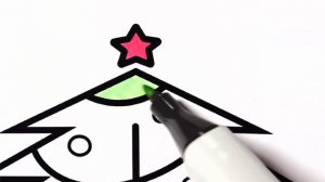 Bolalar uchun archa chizish|Drawing Christmas tree for children|Рисование елка для детей