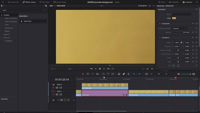 Вырезать хромакей или однородный фон для видео Цветокоррекция в DaVinci Resolve смотреть онлайн