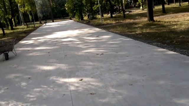 Новое покрытие дорожек вместо плитки брущатки