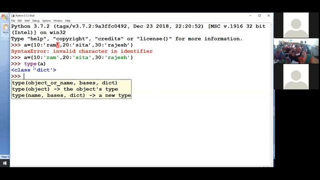 Python Dictionary data type