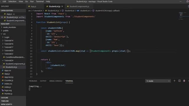 Tutorial 26 Rendering a List in React JS using a seperate functional components смотреть онлайн