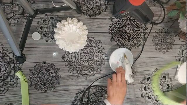 МК Хризантема d15см из изолона, #своимируками. DIY Flowers
