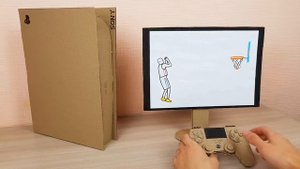 Working Sony PS5 from Cardboard - Stop Motion Animation