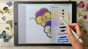 Pansy Garden Brushes | Procreate Tutorial