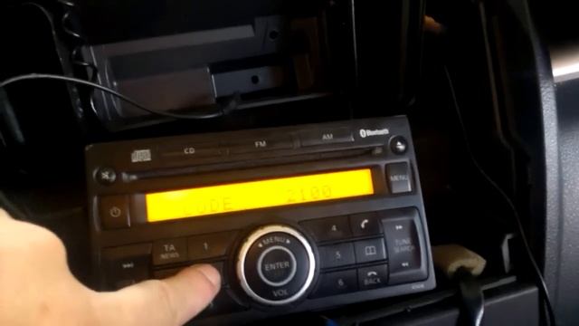 Ввод кода штатной магнитолы.Ниссан Тиида смотреть онлайн