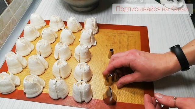 ТЮЛЬПАНЫ ИЗ ЗЕФИРА ?? Одной НАСАДКОЙ | Наталья Деревянко