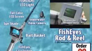 Fish Eyes Rod & Reel with Underwater Video Camera