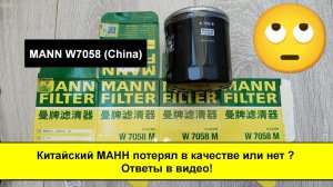 Распил масляного фильтра MANN W7058 (China)