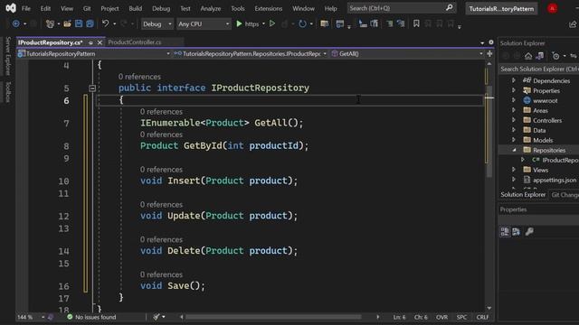 How to use the Repository Design Pattern in C# and ASP.NET