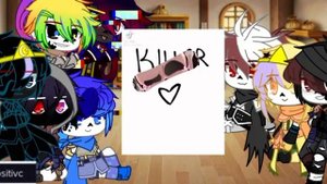 |sans au reacts to killer|pt.2|credits in vid|not og|angst? ships?|pls subscribe for more!|
