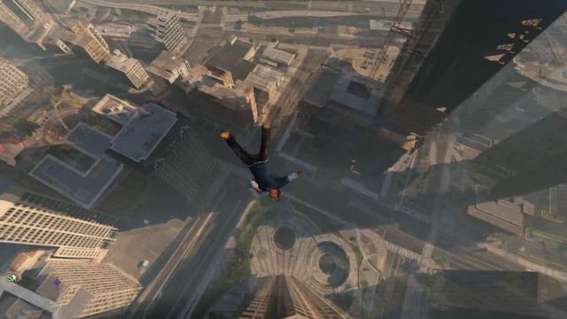 КАК ВЫЖИТЬ ПРИ ПАДЕНИИ С БОЛЬШОЙ ВЫСОТЫ В GTA 5 смотреть онлайн