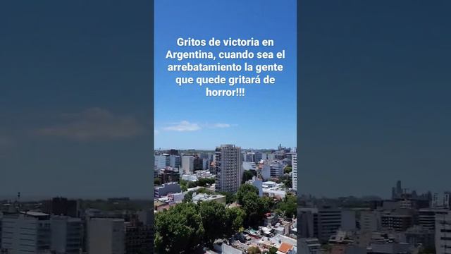 Argentina gana, cuando Jesús nos arrebate los gritos de los que se queden serán de horror!!!