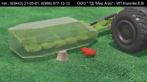 Косилка SaMASZ SAMBA 280 в работе