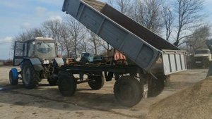 Зиловский прицеп в работе!